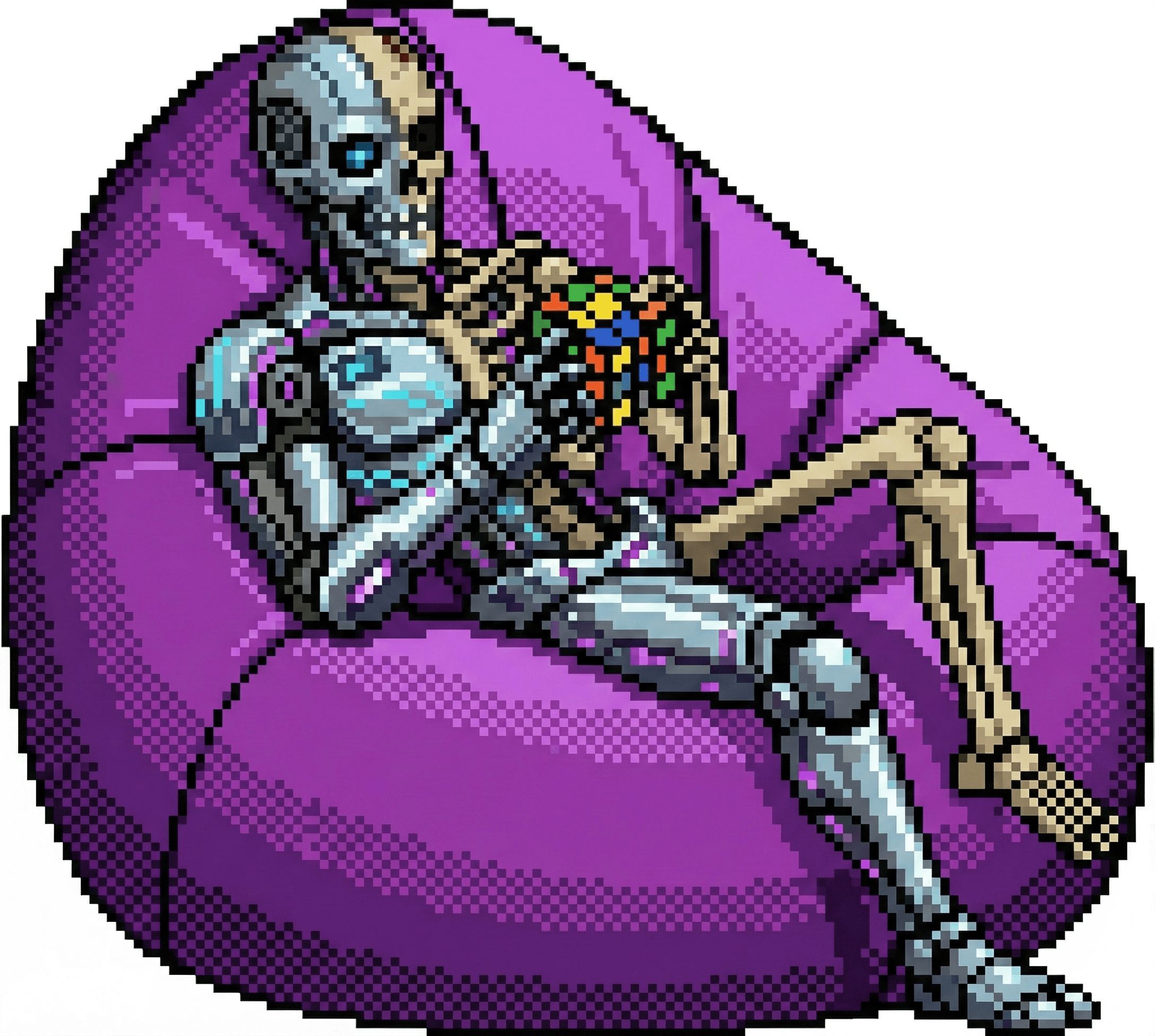 Bean Bag Chair with Cyborg